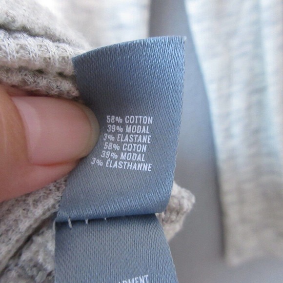 Aerie Waffle Knit Thermal‎ Sleep Shirt HOT COCOA FIRESIDE NAPS - Picture 5 of 10